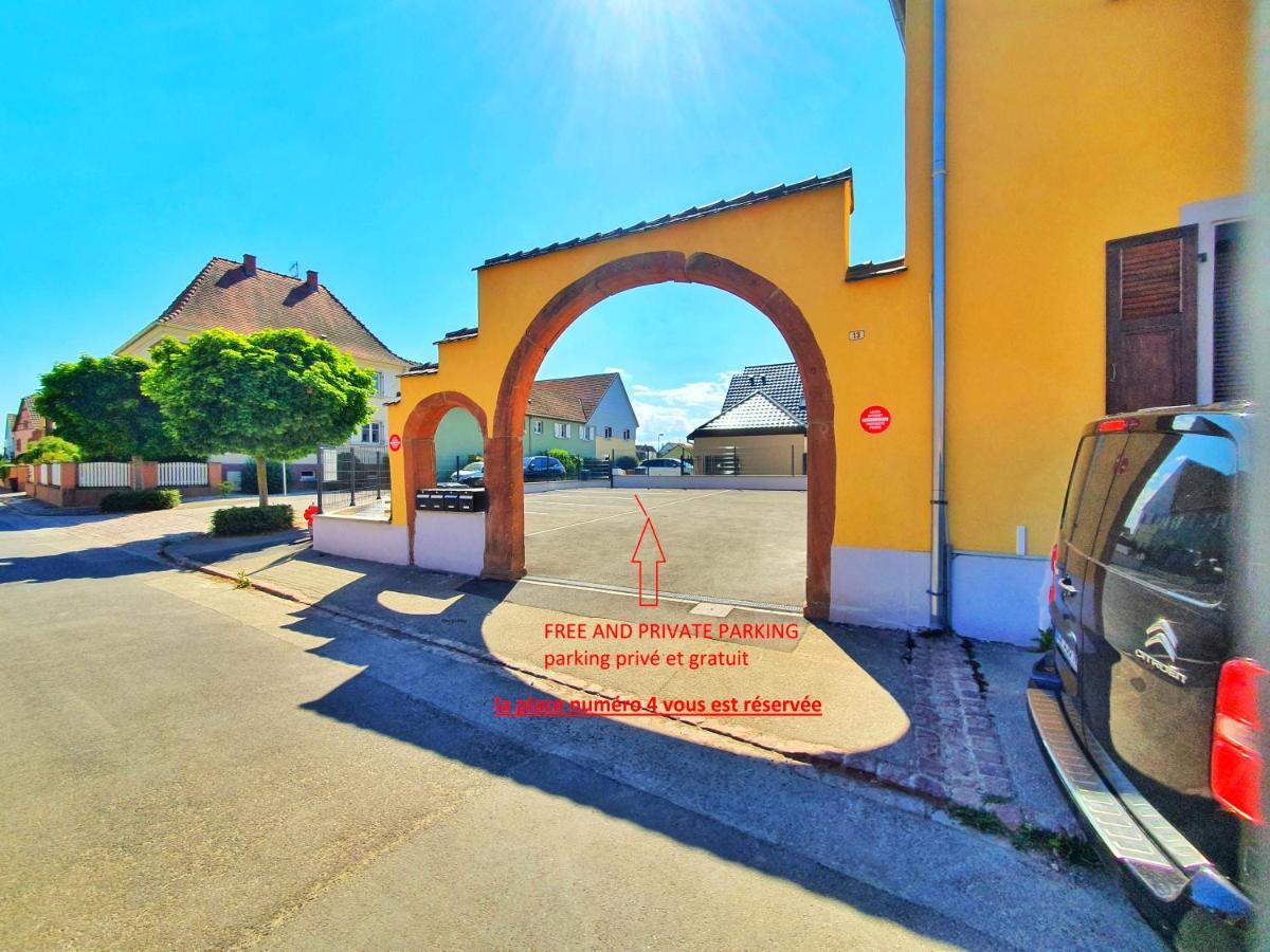 -Gite Cocoon Spa-Jacuzzi-Jardin-Parking Prive-Climatisation Holtzwihr Exterior foto